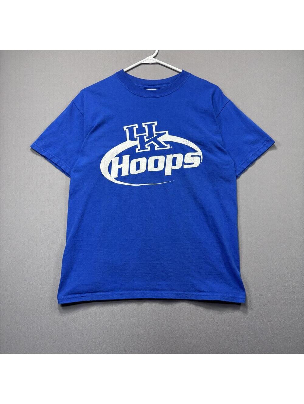 Gildan Ultra Cotton UK Hoops Blue T-Shirt Medium